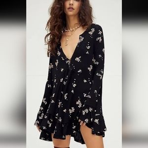 Free People OLIVIA Floral Tunic S Mini Dress closet is BOGO